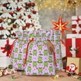 thumbnail image 5 of Fuzoiu Happy Frogs1 Print Christmas Gift Bag,Burlap Gift Bag with Drawstring Closure & Hang Tag,Perfect for Holidays, Birthdays, and Special Occasions-Medium, 5 of 7