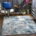 thumbnail image 4 of Hauteloom Buncrana Living Room, Bedroom Area Rug - Contemporary - Teal, Pale Blue, Rust - 5'3" x 7', 4 of 7