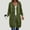Green, variant on BXJX Womens Long Hoodies, Casual Drawstring Long Sleeve Full Zip Jackets with Pockets Blue Size S-2XL