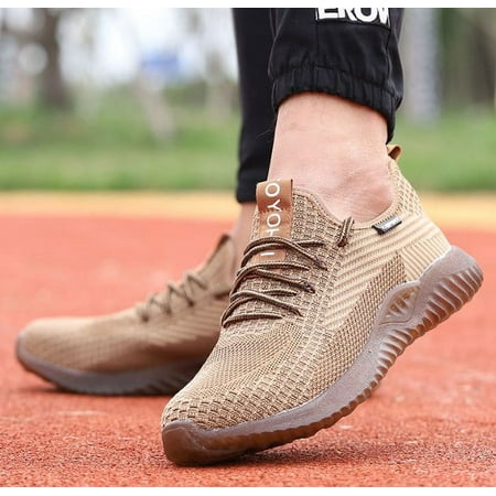 Steel Toe Shoes for Men Comfortable Safety Shoes Non Slip Steel Toe Sneakers Warehouse Industry Contstruction Mens Work Shoes