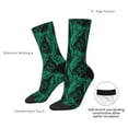 thumbnail image 2 of Yiaed Mint Bird Feathers Print Great elasticity Crew Socks Sports socks for Men and Women, 2 of 5