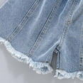 thumbnail image 6 of Vunhao Denim Short for Girls, Girl Shorts Clearance Girls Ripped Shorts Sleeveless Girls Casual Shorts Girls Shorts Blue Size 6-7 T, 6 of 9