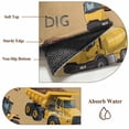thumbnail image 5 of DIG Runner Rugs 2x6 ft Cartoon Excavator Yellow Equipment Trucks Upholstery Washable Hallway Rugs Non-Slip Floor Mats Absorbent Carpet Bedside Runners for Bedroom Kitchen Bathroom Laundry Room, 5 of 9