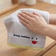 thumbnail image 4 of Unique Bargains Embroidery Cotton 13 x 13 Inches Soft Absorbent Washcloths Grey 6pk, 4 of 7