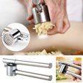 thumbnail image 1 of Prensa de ajo de acero inoxidable | Triturador manual multifuncional para ajo | Picadora de aleación resistente | Mango ergonómico fácil de limpiar | Herramienta de cocina de gran capacidad | 1, 1 of 9