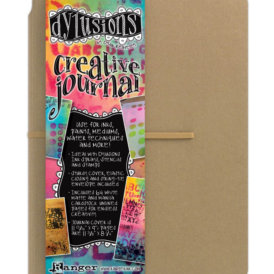 Ranger Dylusions Creative Journal - 11-3/8" x 8-1/4", 128 pages