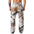 thumbnail image 6 of Havenx Men's Camo Sweatpants Wide Leg Dry Leaf Print Elastic Waist Sweat Pant with Pockets Open Bottom Camouflage Bottoms Casual Fashion Y2k Loose Fit Jogger Clothing,Gray 2XL, 6 of 7