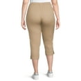 thumbnail image 2 of Just My Size Women's Plus Size Snap Hem Pull-On Crop Pant, 2 of 6