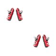 thumbnail image 2 of Eigraketly 1 par de pastillas de freno, accesorios de ciclismo, ajuste de rueda, bloque de parada de bicicletas, componente de bicicletas, pieza Negro rojo 2piezas, 2 of 6