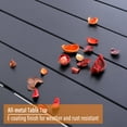 thumbnail image 4 of Sophia & William 6-seat Outdoor Metal Table with Adjustable Umbrella Hole 1.57" or 1.9", 4 of 8