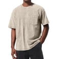 thumbnail image 2 of Washed Vintage T Shirts for Men 2026 Summer Casual Short Sleeve Crewneck Plain Tee Shirt, 2 of 5