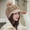 khaki, variant on Women Girl Winter Thick Head Warmer Plush Hat Peaked Cap Visors Cap Duck Tongue Cap KHAKI