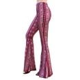 thumbnail image 5 of Daisy Del Sol High Waist Gypsy Comfy Yoga Ethnic Tribal Stretch Palazzo 70s Bell Bottom Fit to Flare Pants, 5 of 9