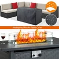 thumbnail image 5 of SEGMART 43'' Propane Fire Pit, 50,000 BTU Auto-Ignition Gas Fire Pit Table, Outdoor Fire Tables with Waterproof Cover, Lid and Tempered Glass Wind Guard for Outside, Garden, Backyard, 5 of 9