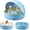 Blue-canopy, variant on Foldable Dog Pool with Sprinkler, Ideal Splash for Kids and Dogs, Large 48” Splash Pad Hard Plastic Kiddie Pools Non Slip Portable Dog Swimming Pool for Outdoor Backyard