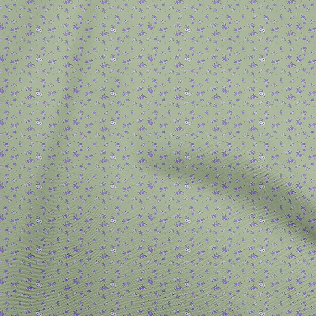 oneOone Cotton Poplin Pear Green Fabric Floral Sewing Craft Projects Fabric Prints By Yard 56 Inch Wide
