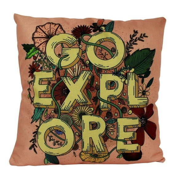 Go Explore | Wander Lust | Gifts for Travelers | Home Decor Ideas | Unique Friend Gift | Adventure Time | Throw Pillow | Travel Gifts