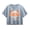 CHAMBRAY BLUE, variant on Instant Message - Baseball Detroit - Youth Girls Boxy T-Shirt