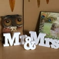 thumbnail image 4 of Wooden Mr. & Mrs Letter Wedding Sign for Wedding Table, Large Logo Letters for Sweetheart Table, Photo Props Wedding Decorations for Anniversary, 4 of 8