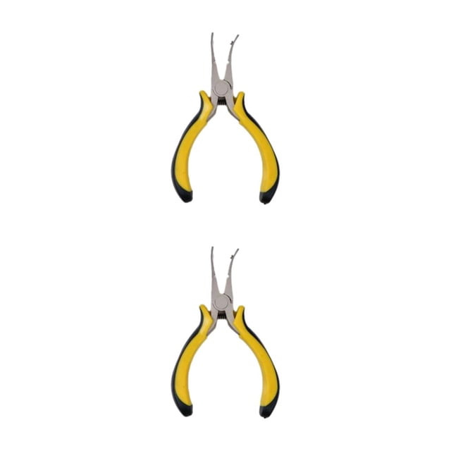 Riwesomey Herramientas manuales multiusos amarillas para alicates multiherramienta duraderos unisex alicates fáciles de prensar Amarillo 2Conjunto