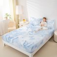 thumbnail image 4 of jejeloiu Butterfly Twin Sheet Set (3-Piece) Rustic Animal White Blue Gradient Breathable Decor For Kids, 4 of 7