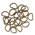thumbnail image 4 of 100 Pieces Alloy DIY D Dee Rings for Webbing Saddle dee Strapping 12x8x1.8m Bronze, 4 of 8