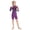 Purple, variant on Kids Girls' 2.5mm Neoprene Shorty Wetsuit, Thermal Long Sleeve One-Piece for Snorkeling Swimming Surfing