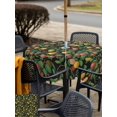 thumbnail image 6 of Square Outdoor Tablecloth with Umbrella Hole Lemons Outside Table Cloth Waterproof Patio Table Cover Summer Botanical Watercolor Elegant Pastoral Zipper Tablecloths for Picnic Camping 60x60 Inch, 6 of 8