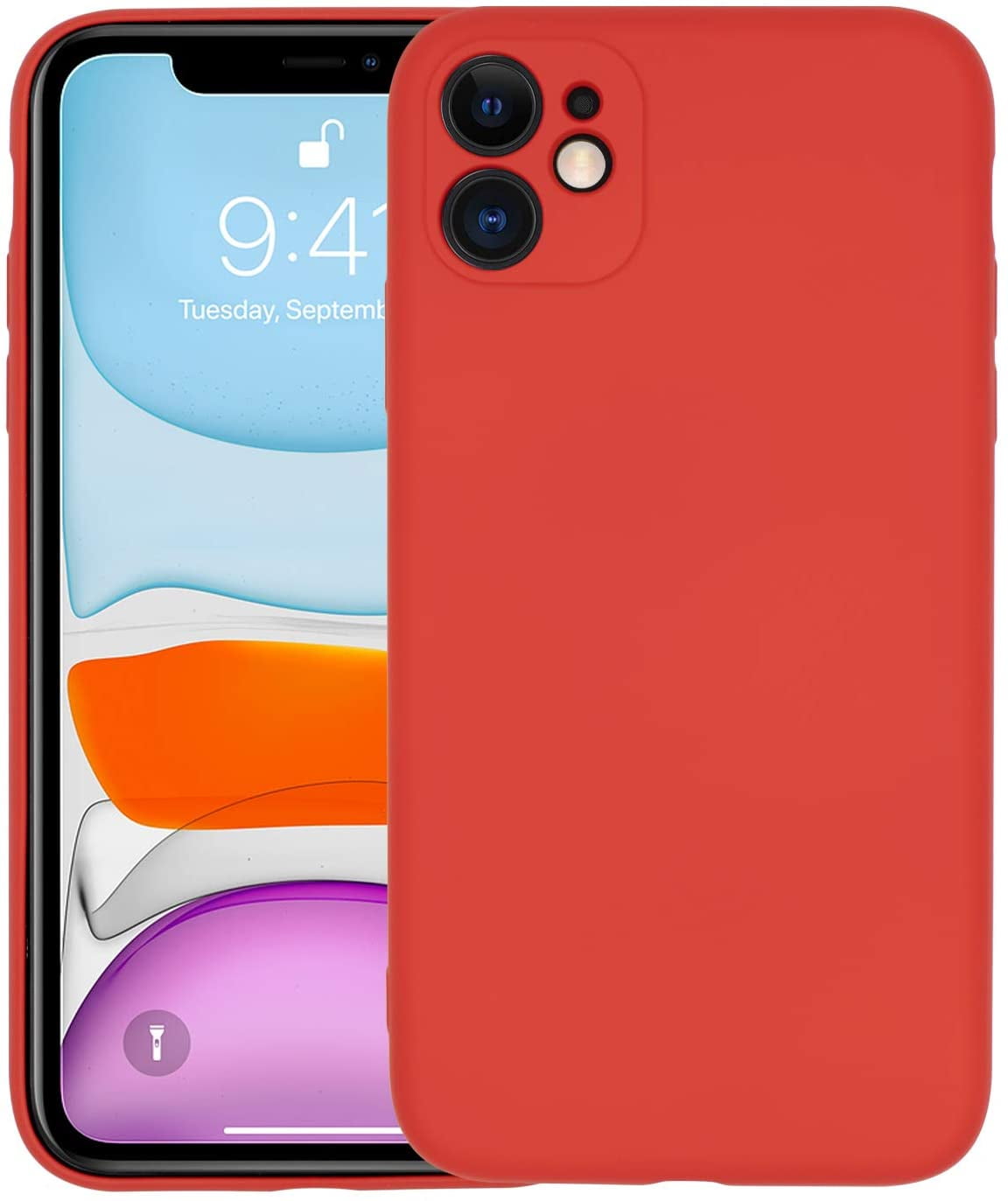 Compatible With Iphone 11 Silicone Case Liquid Silicone Soft Rubber Protective Phone Case Full Protection Cover Red Walmart Com Compatible With Iphone 11 Silicone Case Liquid Silicone Soft Rubber Protective Phone Case Full Protection Cover Red Walmart Com