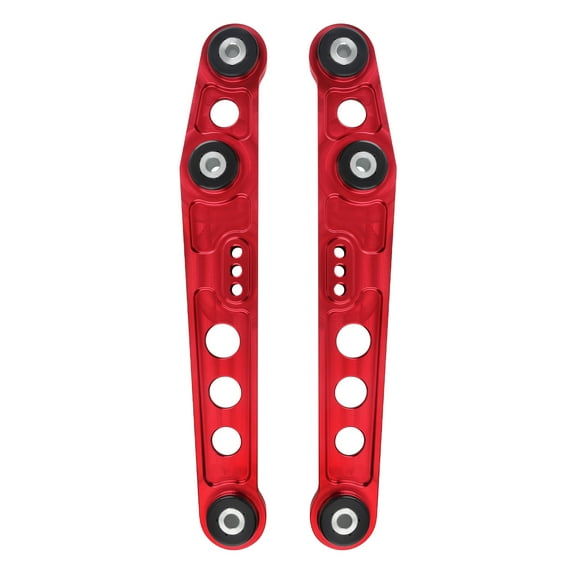 maXpeedingrods 2Pcs Rear Aluminum Lower Control Arms w/Poly Bushings for Honda Civic 1988-1995, Acura Integra 1990-2001 CRX Del Sol Rear Suspension Kit