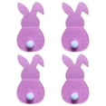thumbnail image 3 of Birdeem Set of 4 Bunny Flatware Holders Easter Bunny Cutlery Bag Rabbit Cutlery Set with Tail, 3 of 6