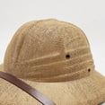 thumbnail image 2 of Hsqqdc Straw Pith Helmet Sun Hat for Men Women, Summer Outdoor Cap for Jungle Mining Work, 2 of 7