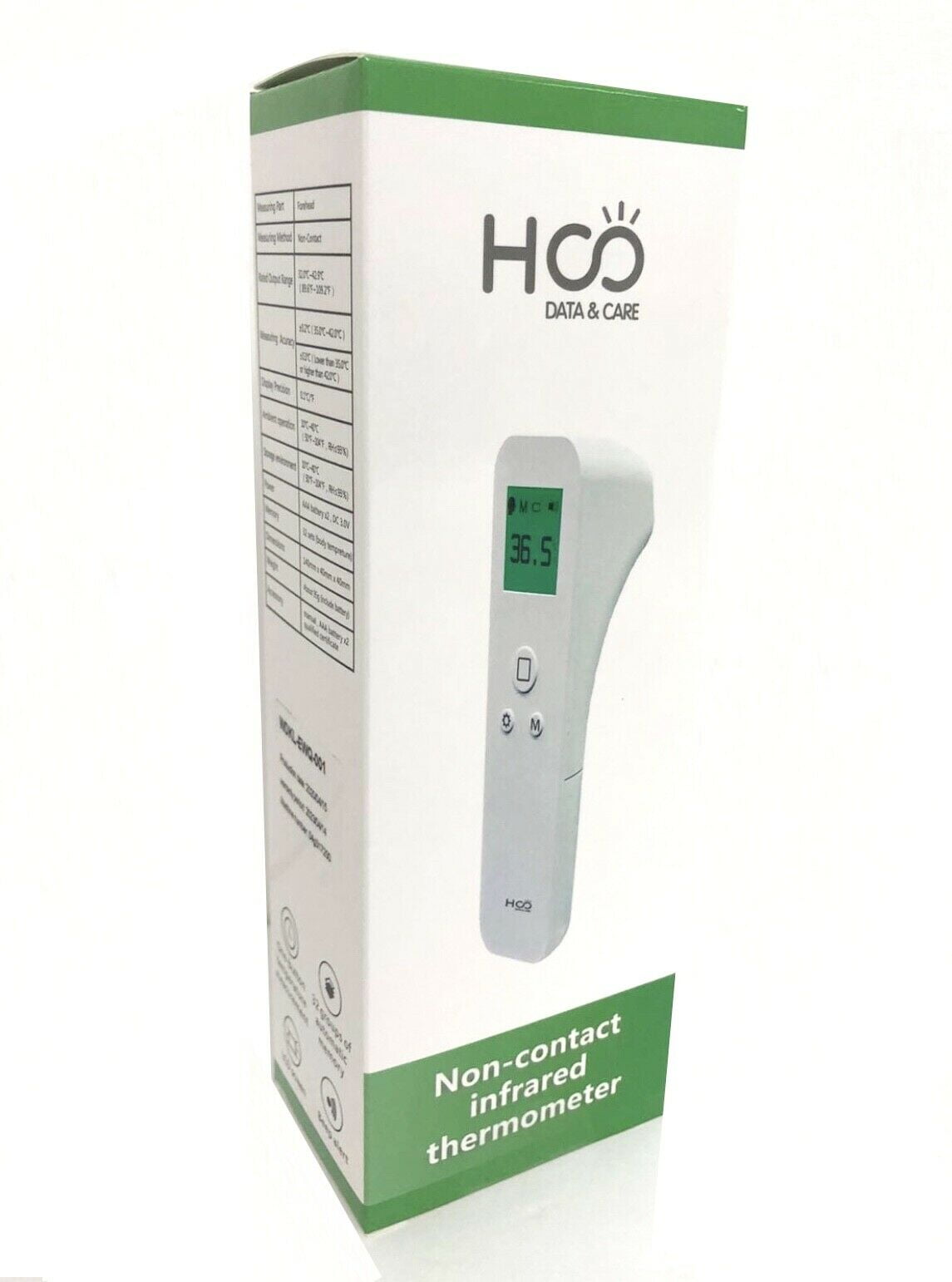 HCO Data & Care Non-Contact Babies & Adults Forehead Digital Thermometer