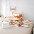 thumbnail image 6 of Castle Fairy Brown Orange Stripes Twin Bedding Sets,Geometric Bedding Comforter Set, 6 of 8