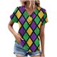 thumbnail image 2 of Fiudx Ofertas y Liquidaciones Top Informal de Primavera y Verano de Manga Corta con Cuello En V para Mujer, 2 of 4