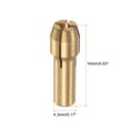 thumbnail image 2 of Uxcell 1.8mm Brass Drill Chucks Collet Bit Sets for Rotary Tools, 4.3mm Shank 10 Pack, 2 of 6