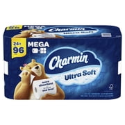 Charmin Ultra Soft Toilet Paper 24 Mega Roll, 244 Sheets Per Roll