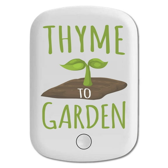 DistinctInk Magnetic Battery Pack, 5000 mAh Wireless Portable Charger with USB-C Cable, Compatible with MagSafe iPhone 14 / 13 / 12 Series - Thyme to Garden