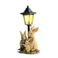 thumbnail image 2 of Kuroiy Resin Bunny Garden Statue Solar Outdoor Light, Yellow LED Lawn Decor, 33 x 16 x 15 cm Weatherproof, Fade Resistant, Auto Dusk Sensor for Villa, Patio, Balcony, Home, 2 of 8