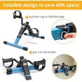 thumbnail image 4 of Pedal Exerciser  and Arm Exercise  with LCD  Foldable (Black/Blue), 4 of 6