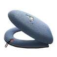 thumbnail image 1 of Injueey Elegante funda para asiento de inodoro, fácil de limpiar e instalar, cómoda y cálida funda para inodoro para invierno Juegos de accesorios de baño azul oscuro, 1 of 6