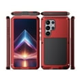 thumbnail image 5 of Gorilla Aluminum Metal Samsung Galaxy S23 Ultra Case (Red) Heavy Duty Military Grade Shockproof and Scratch Resistant Protection, Rugged Outdoor Travel, 5 of 5