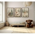 thumbnail image 3 of Woodland Animal Nursery Canvas wall Hieng Wild Animals Forest Pictures Wall Decor Paintings hedgehog Bear Deer Watercolor Poster Prints for Boys Girls Room Home Hiengwork Decoration12inx16in canvas, 3 of 6