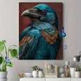 thumbnail image 4 of Mystical Raven Canvas Art, Black Crow Portrait, Gothic Bird Home Wall Decor, 4 of 8