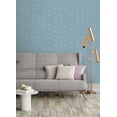 thumbnail image 3 of NuWallpaper Navy Poplin Texture Raised Ink Vinyl Peel And Stick Wallpaper, 216-in by 20.5-in, 30.75 sq. ft., 3 of 13
