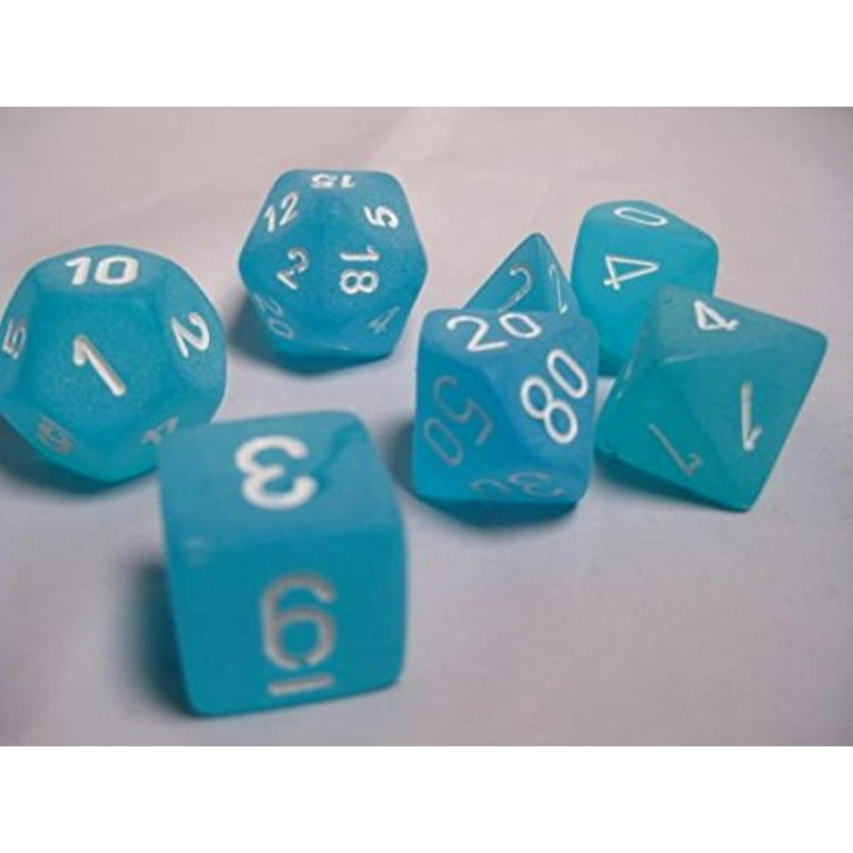 Chessex CHX27416 Dice-Frosted Caribbean Blue Set, Multicolor Chessex CHX27416 Dice-Frosted Caribbean Blue Set, Multicolor