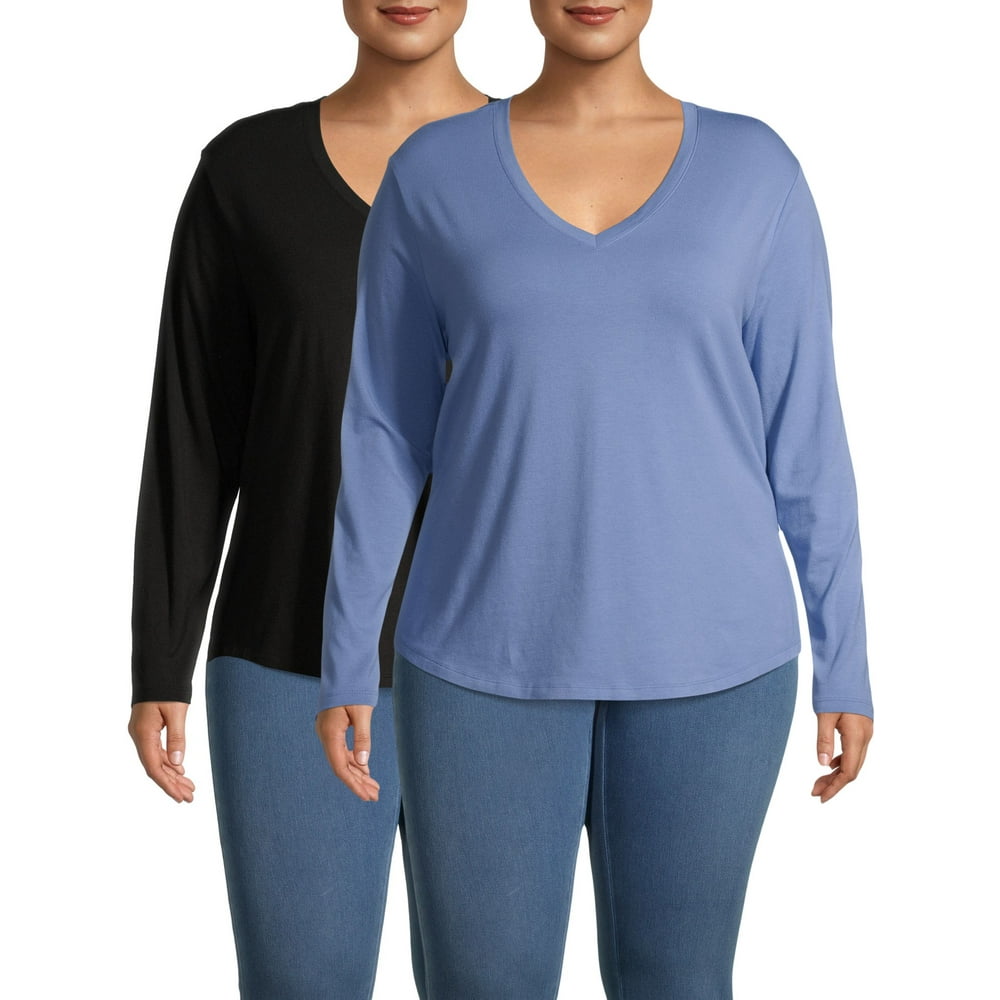 terra & sky v neck t shirt