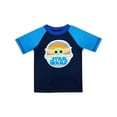 thumbnail image 2 of Star Wars The Mandalorian Baby & Toddler Boys' Baby Yoda Rash Guard and Swim Trunks Set, Sizes 12M-5T, 2 of 3