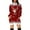 Red, variant on Fiaer Oversized Hoodie for Women Christmas Hooded Sweatshirts Dress Funny Graphic Long Sleeve Trendy V Neck Tops with Pocket Red XL