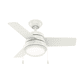 thumbnail image 1 of Ventilador de Techo Hunter Aker Blanco con Luz 36 Pulgadas Hunter Fan NA, 1 of 4
